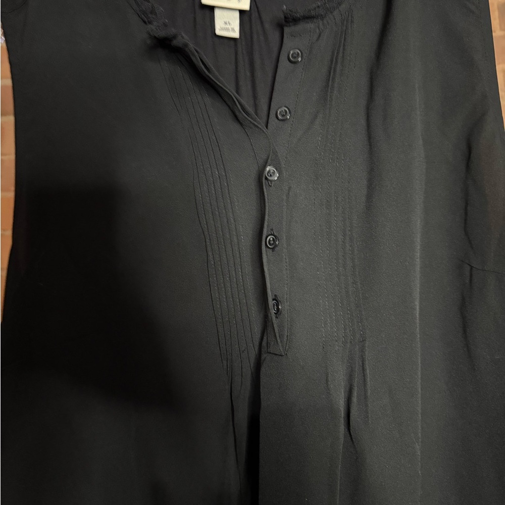 A New Day Black Sleeveless Top XL - Picture 3 of 5